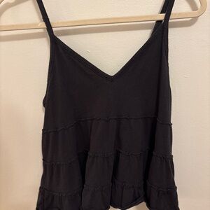 Navy Tiered Women's Top